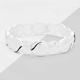 Oval Metal Stretch Bracelet