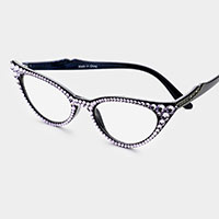 Crystal Cat Eyes Reading Glasses