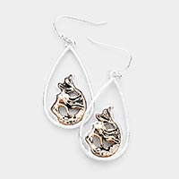 Mermaid Metal Teardrop Earrings