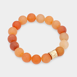 Semi Precious Stone Beaded Stretch Bracelet