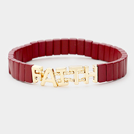 Lego Block Faith Stretch Bracelet