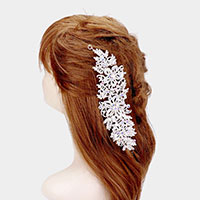 Rhinestone Floral Leaf Vine 
Wrap Headpiece