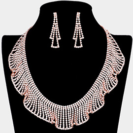 Rhinestone Crystal Bib Necklace