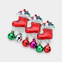 Acrylic Christmas Bell Pin Brooch