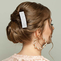 Embellished Rhinestone Pave Hair Comb