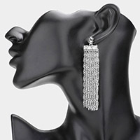 Chain Metal Fringe Drop Earrings