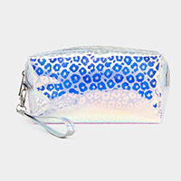 Leopard Hologram Pouch Bag 