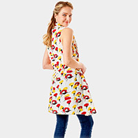 Abstract Floral Vest Cover up