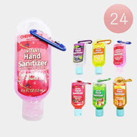 24PCS - 1.8OZ Travel Size Keychain Sanitizers