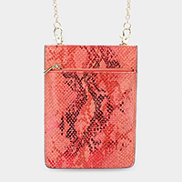 Snake Skin Crossbody Bag