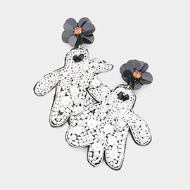 Flower Multi Bead Ghost Earrings