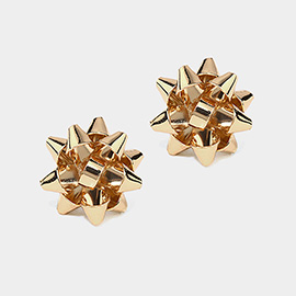 Christmas Gift Bow Stud Earrings