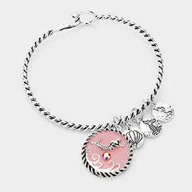 Mermaid Shell Charm Hook Bracelet