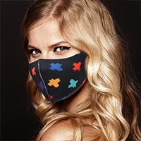 Plus Pattern Print Fashion Mask