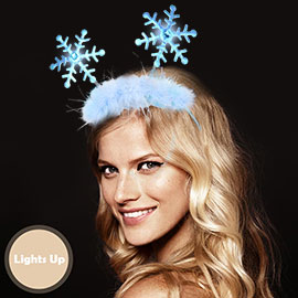 LED Light Up Snowflake Party Headband