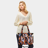 Camo Puffer Tote Bag