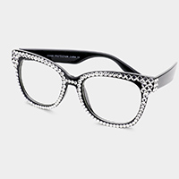 Stone Embellished UV Protection Optical Glasses