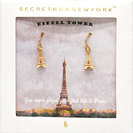 SECRET BOX_Metal Eiffel Tower Dangle Earrings