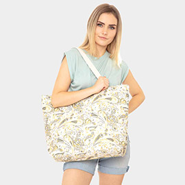 Paisley Beach Tote Bag