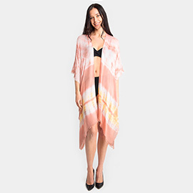 Tie Dye Cover Up Kimono Poncho