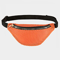 Solid Mesh Fanny Pack