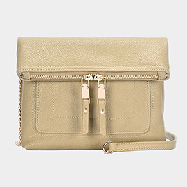 Faux Leather Crossbody Bag