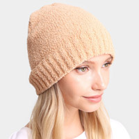 Solid Knit Beanie Hat