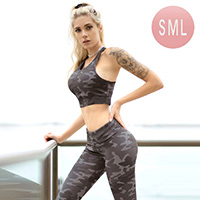 Camoflouge Activewear Sports Bra