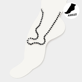 Rhinestone Evening Anklet