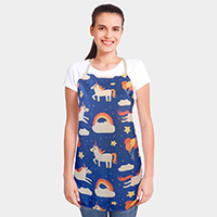 Unicorn Printed Apron