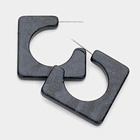 Celluloid Acetate Square Earrings