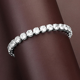 Round CZ Evening Bracelet