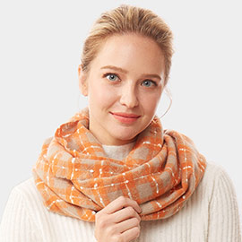 Plaid Check Infinity Super Soft Scarf