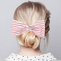 Striped Deft Bun Maker Hair Band