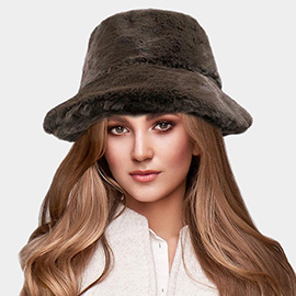 Soft Faux Fur Bucket Hat