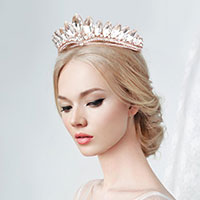 Marquise Stone Cluster Princess Tiara