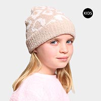 Leopard Patterned Kids Beanie Hat