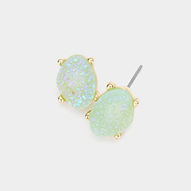 Druzy Stud Earrings