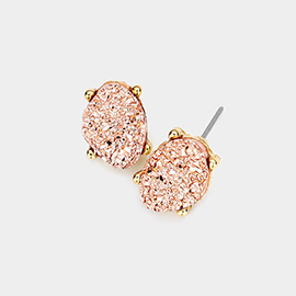 Druzy Stud Earrings