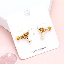 Stone Embellished Cocktail Stud Earrings