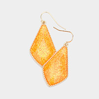 Glitter Geometric Dangle Earrings