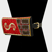 Bling Dollar Sign Chocolate Fanny Pack / Belt / Crossbody Bag