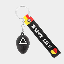 Dropped Squid Game Triangle Keychain