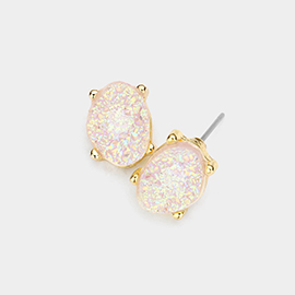 Druzy Stud Earrings