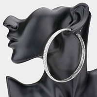 Rhinestone Hoop Earrings