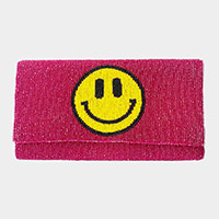 Beaded Smile Clutch / Crossbody Bag