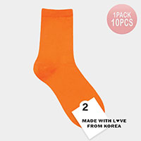 10Pairs - Solid Socks