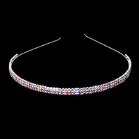 3-Rows crystal rhinestone headband