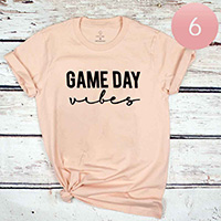 6PCS - Assorted Size GAME DAY Vibes Graphic T-shirts