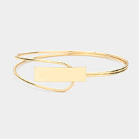 Metal Rectangle Hook Bracelet